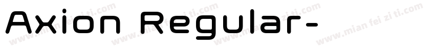 Axion Regular字体转换
